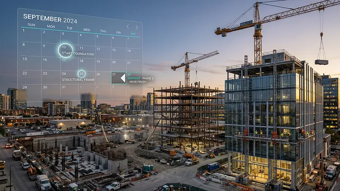 Construction Time Line Viewing image